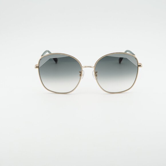 Missoni MIS 0014/S 0PEF 9O Sunglasses Gold/Green Geometric Frame, Grey Lenses